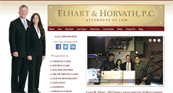 Desktop Screenshot of elhartlawoffice.com